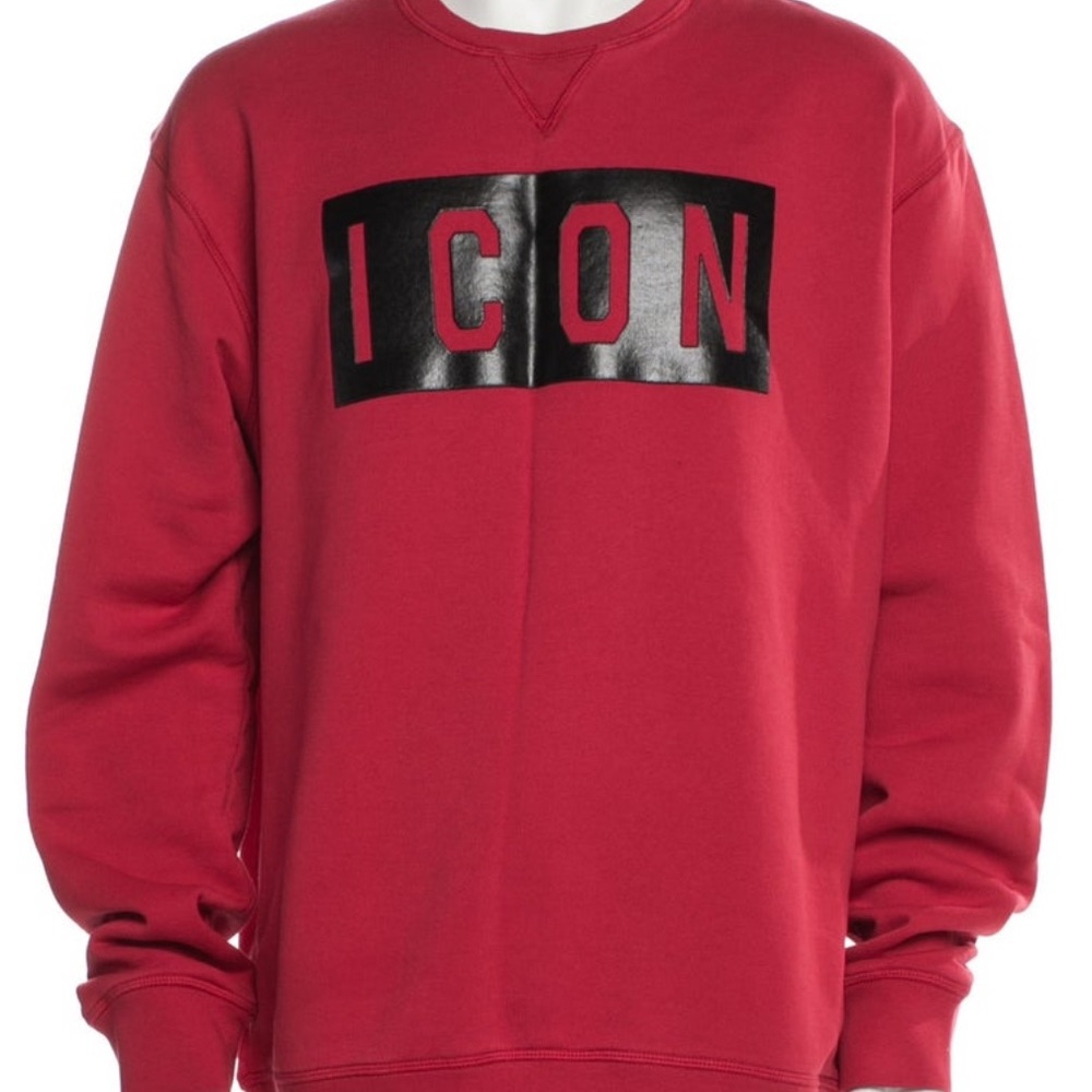DSQUARED2 Red Icon Graphic Sweatshirt